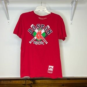 Limited Edition Cooperstown Collection Mitchell and Ness Boston Red Sox T-Shirt